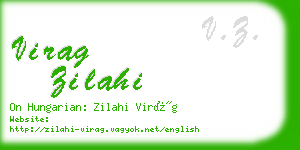 virag zilahi business card